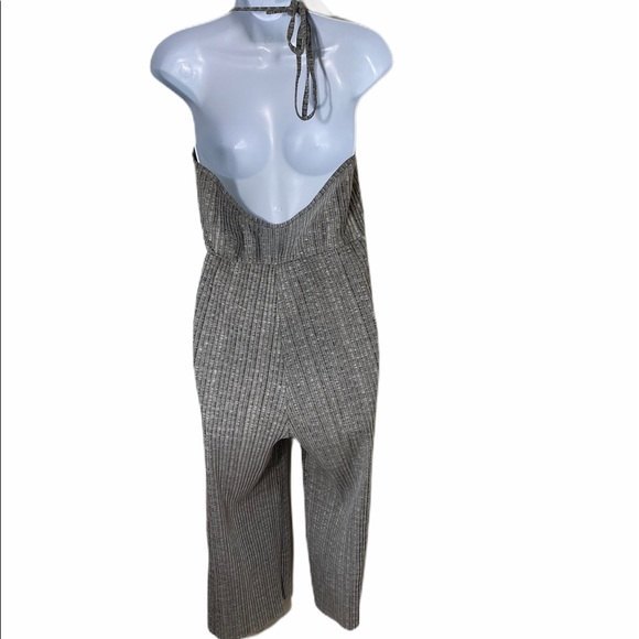 Urban Outfitters Gray Halter Neck Jumpsuit - Picture 4 of 6